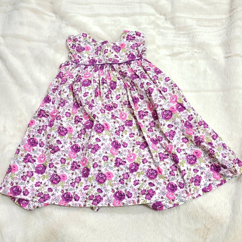 Jacadi Paris liberty floral print  dress sz 12M